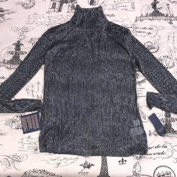 Rachel Rachel Roy Val Metallic Turtleneck Top - Picture 3 of 7